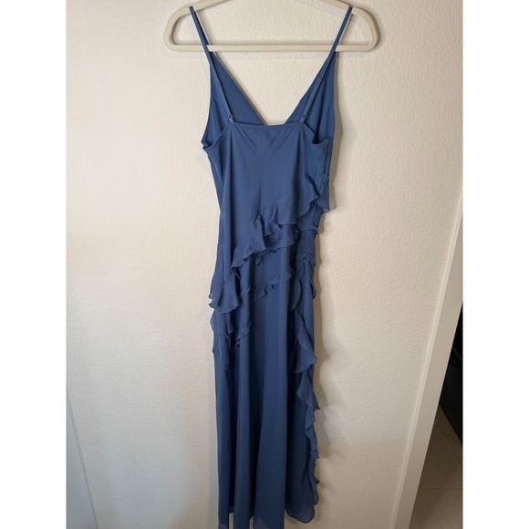 Abercrombie Powder Blue Ruffle Maxi Dress - Picture 5 of 11